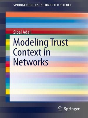 cover image of Modeling Trust Context in Networks